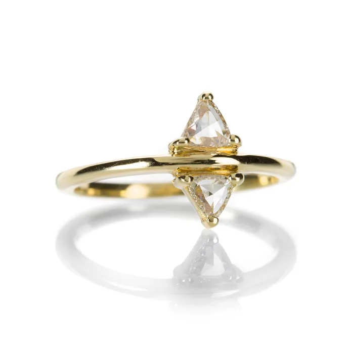 Sethi Couture Rings Trillion Rose Cut Diamond Ring