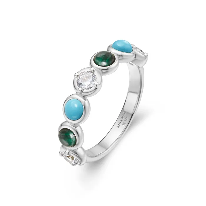 Ania Haie Rings Malachite Lab Created Turquoise Ring