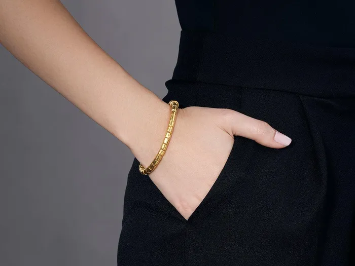 Bracelets GG GOLD COR GURHAN Vertigo Gold Beaded SingleStrand Bracelet 54mm Hammered Beads Bracelets GG GOLD COR GURHAN Vertigo Gold Beaded SingleStrand Bracelet 54mm Hammered Beads