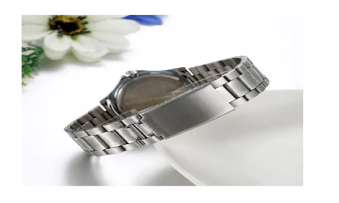 Bracelets sparklingselections New Casual Stainless Steel Couple Quartz Watches
