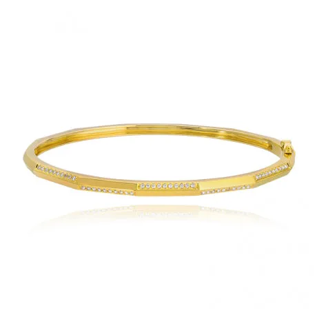 PreStyled Sets Alev Collection Geometric Pave and Gold Bangle
