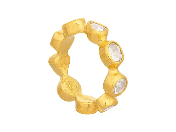 Rings GURHAN Elements Gold Diamond Band Ring Mixed Shaped Rosecut Stones GG GOLD OOAK