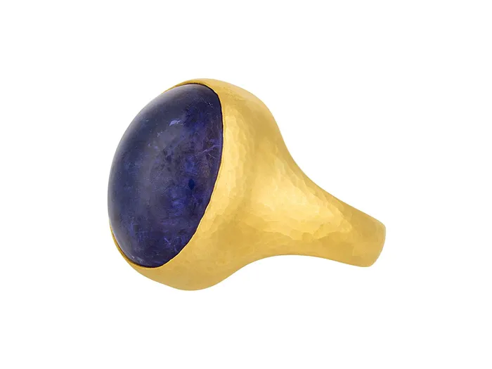 Rings GURHAN Rune Gold Tanzanite Cocktail Ring 20x16mm Oval GG GOLD OOAK Rings GURHAN Rune Gold Tanzanite Cocktail Ring 20x16mm Oval GG GOLD OOAK