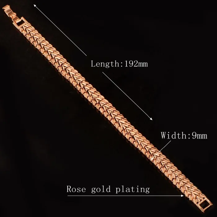 sparklingselections Earrings Lovers Rose Gold Color Carving Wristband sparklingselections Earrings Lovers Rose Gold Color Carving Wristband