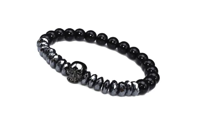 sparklingselections Rings Titanium Steel Skull Bangle Bracelets Men