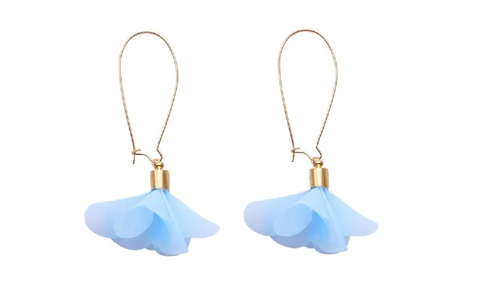 sparklingselections Summer Style Flower Drop Gold Earrings Earrings