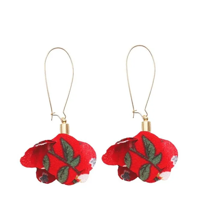 sparklingselections Summer Style Flower Drop Gold Earrings Earrings