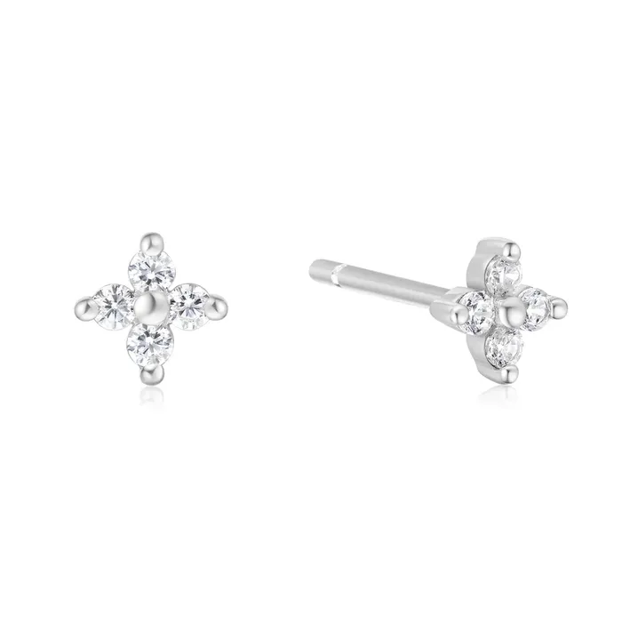 Sunny Sparkler FourPetal Stud Earrings Ania Haie Earrings