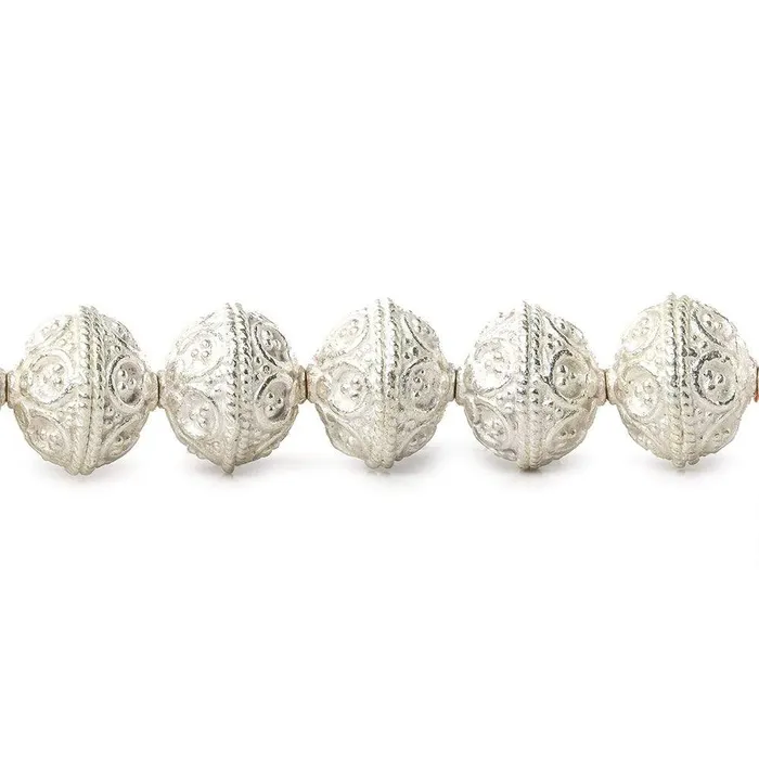 10mm Sterling Silver plated Copper Moroccan Roval Bead 8 inch 22 beads Beadsofcambaycom Rings 10mm Sterling Silver plated Copper Moroccan Roval Bead 8 inch 22 beads Beadsofcambaycom Rings