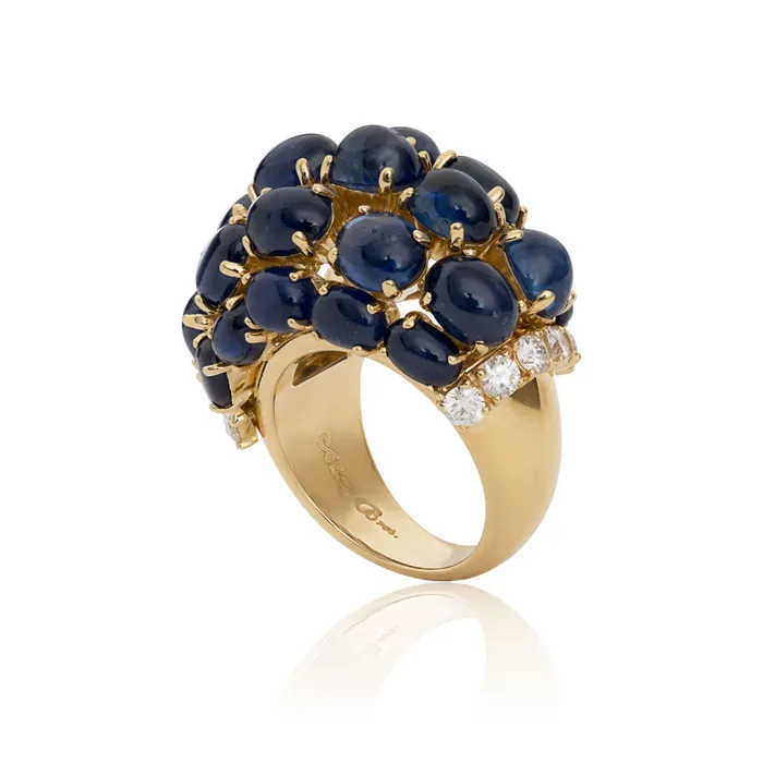 Aletto Brothers Aletto Brothers Gold Diamond Sapphire Mediterranean Ring Rings Aletto Brothers Aletto Brothers Gold Diamond Sapphire Mediterranean Ring Rings