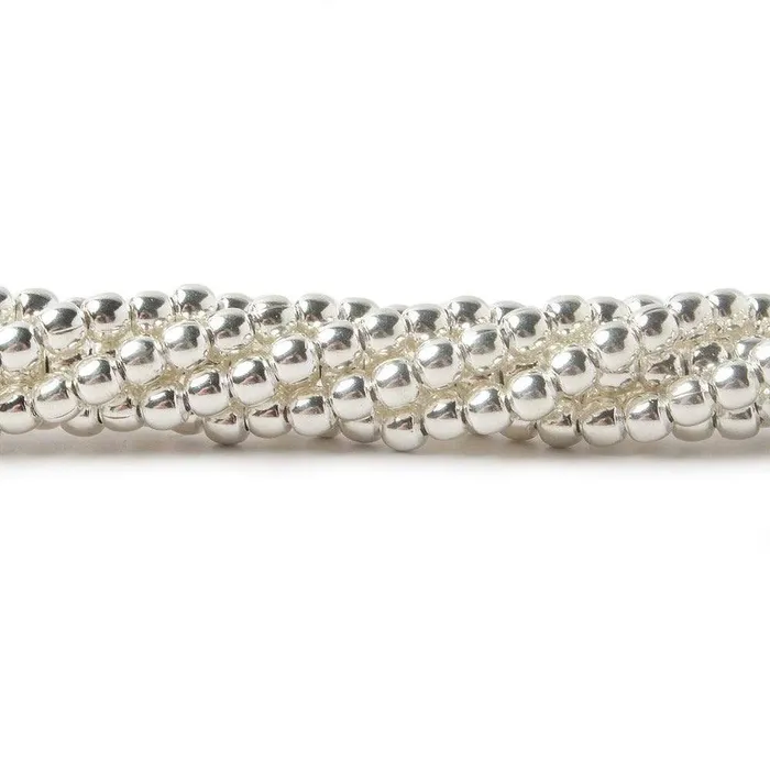 Beadsofcambaycom Rings 3mm Sterling Silver Plain Round 8 inch 68 beads