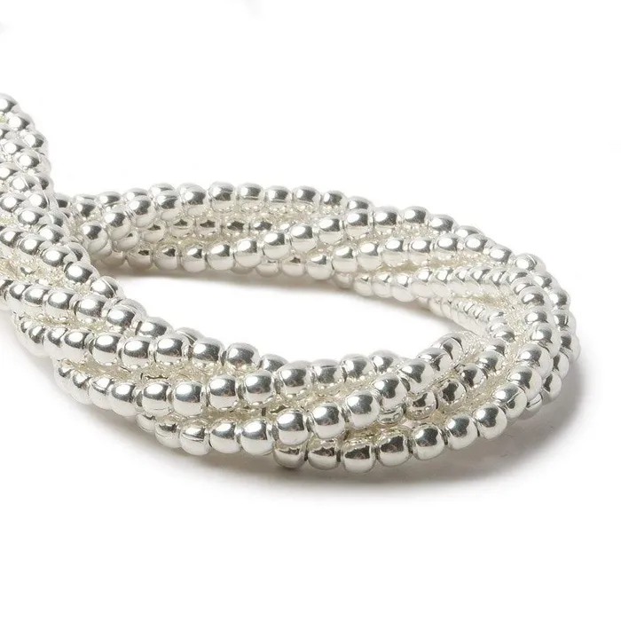 Beadsofcambaycom Rings 3mm Sterling Silver Plain Round 8 inch 68 beads