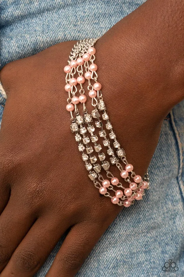 Bracelets Paparazzi Accessories Experienced in Elegance Pink Bracelet Jewelry by Bretta