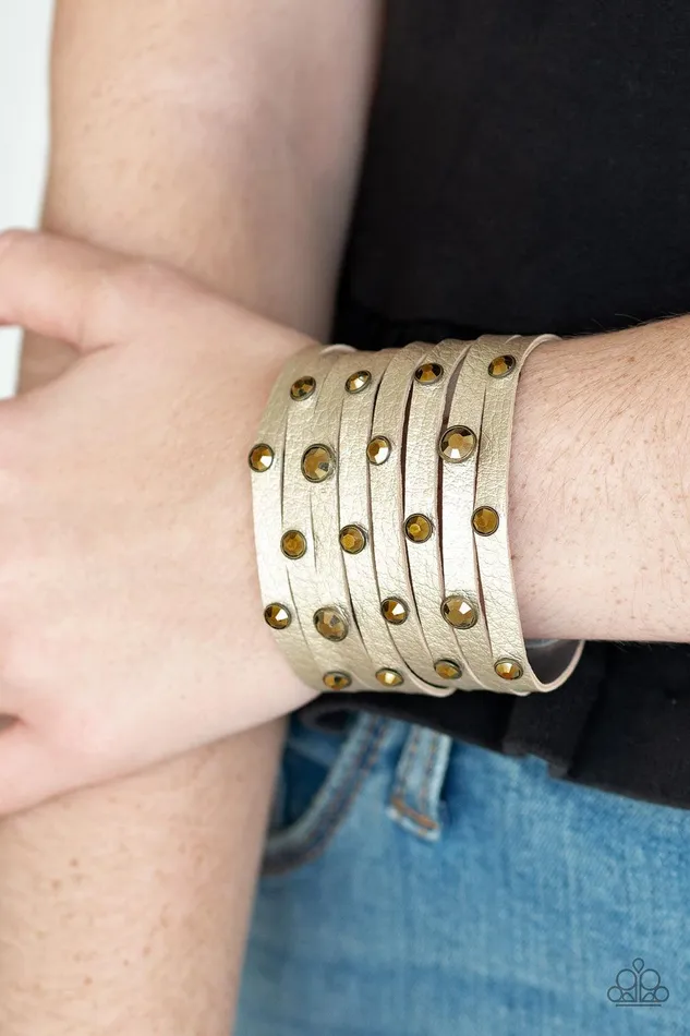 Bracelets Paparazzi Accessories GoGetter Glamorous Brass Bracelet Jewelry by Bretta