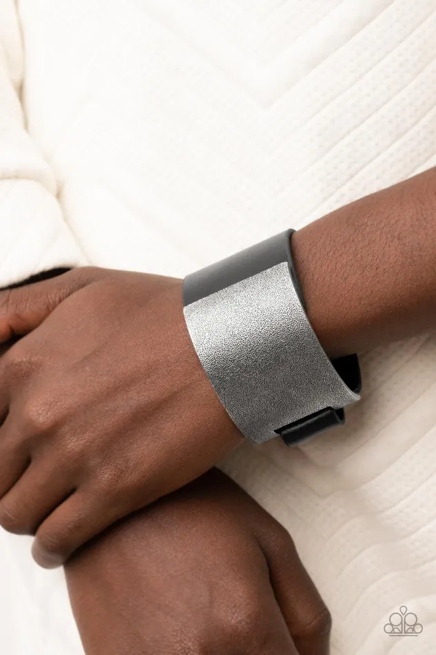 Bracelets Studded Synchronism Black Bracelet Jewelry by Bretta Paparazzi Accessories