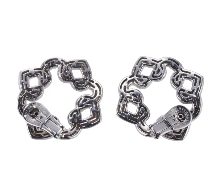 Bvlgari Earrings Bulgari Diamond Gold Earrings