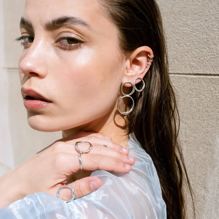 Curves Big Clean silver earrings Joanna Jablko Jewelry Earrings Curves Big Clean silver earrings Joanna Jablko Jewelry Earrings