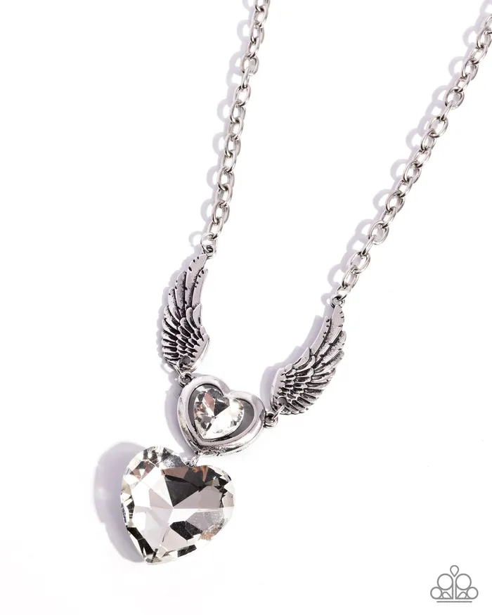 Customer Satisfaction White Necklace Jewelry by Bretta Paparazzi Accessories Necklaces