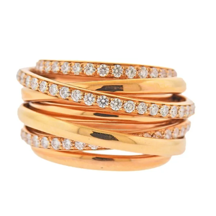 De Grisogono Rings De Grisogono Allegra Diamond Gold Ring