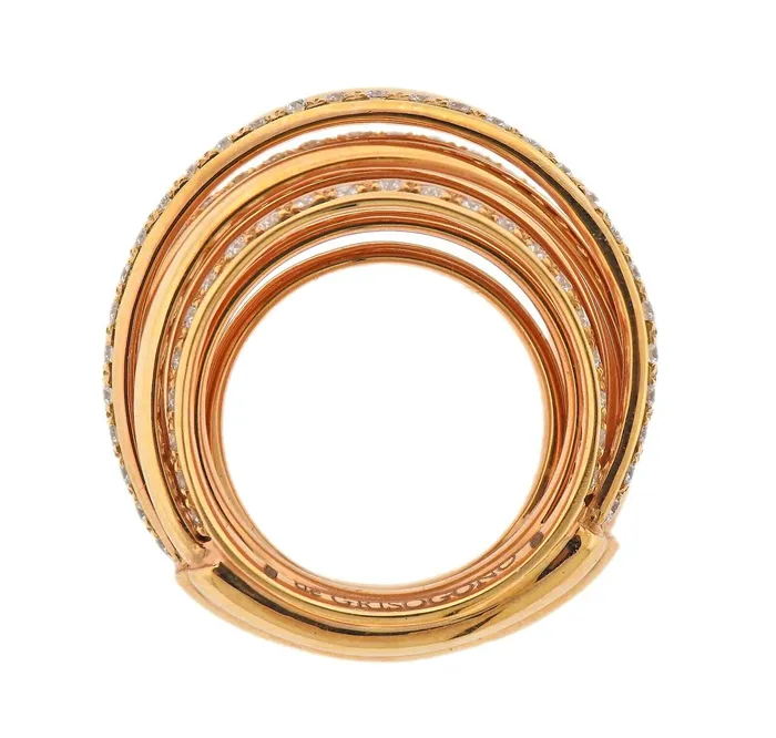 De Grisogono Rings De Grisogono Allegra Diamond Gold Ring