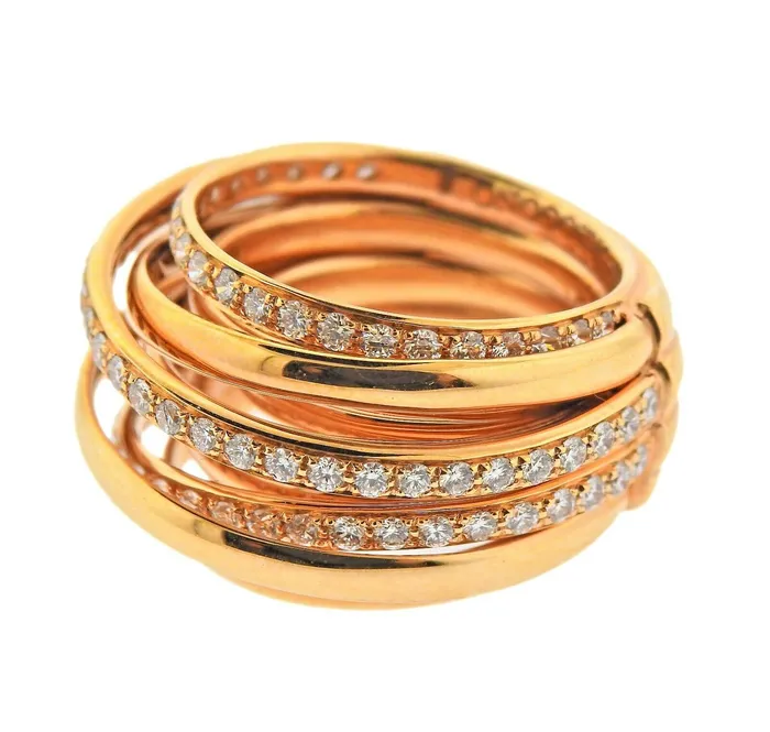 De Grisogono Rings De Grisogono Allegra Diamond Gold Ring