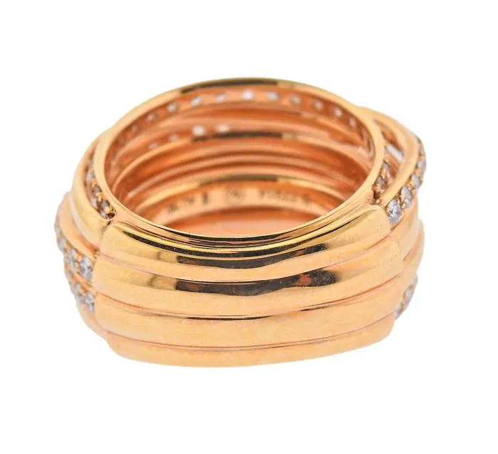 De Grisogono Rings De Grisogono Allegra Diamond Gold Ring