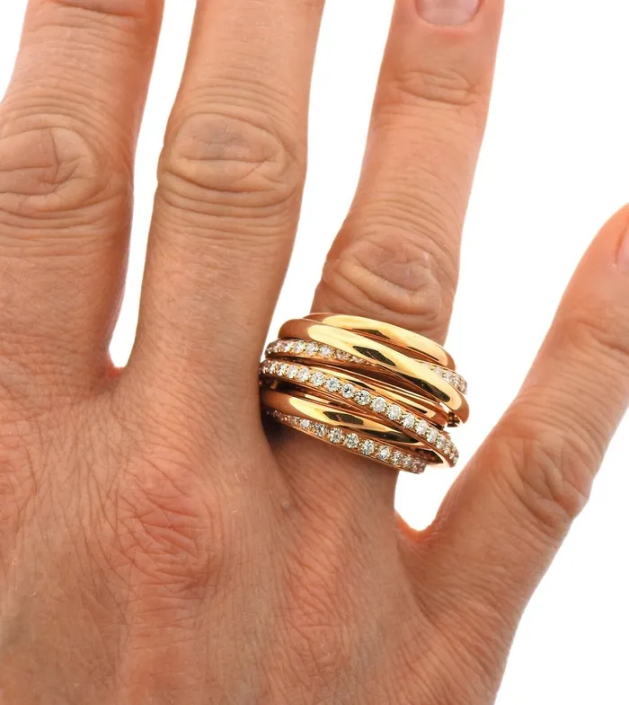 De Grisogono Rings De Grisogono Allegra Diamond Gold Ring