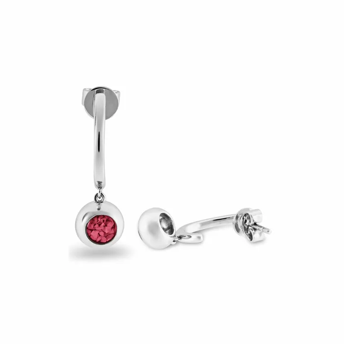 Earrings EverWith EverWith Ladies Rondure Crescent Memorial Ashes Earrings