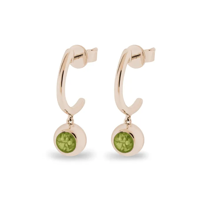 Earrings EverWith EverWith Ladies Rondure Crescent Memorial Ashes Earrings