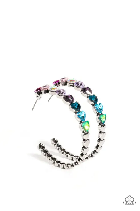 Earrings Hypnotic Heart Attack Multi Earrings Jewelry by Bretta Paparazzi Accessories