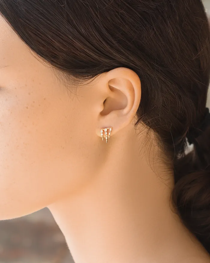 Earrings Melee 67 White Diamond Earrings Hiroyo Earrings Melee 67 White Diamond Earrings Hiroyo