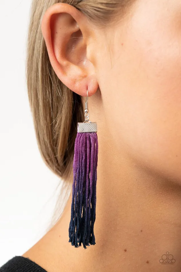 Earrings Paparazzi Accessories Dual Immersion Purple Earrings Jewelry by Bretta