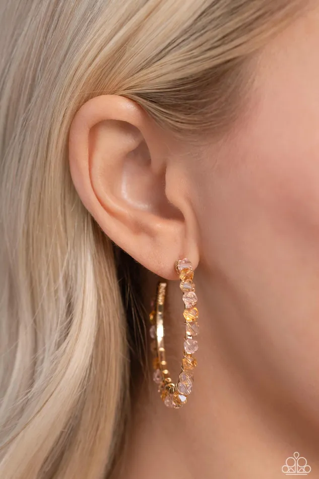 Earrings Paparazzi Accessories Halo Hustle Pink Earrings Jewelry by Bretta
