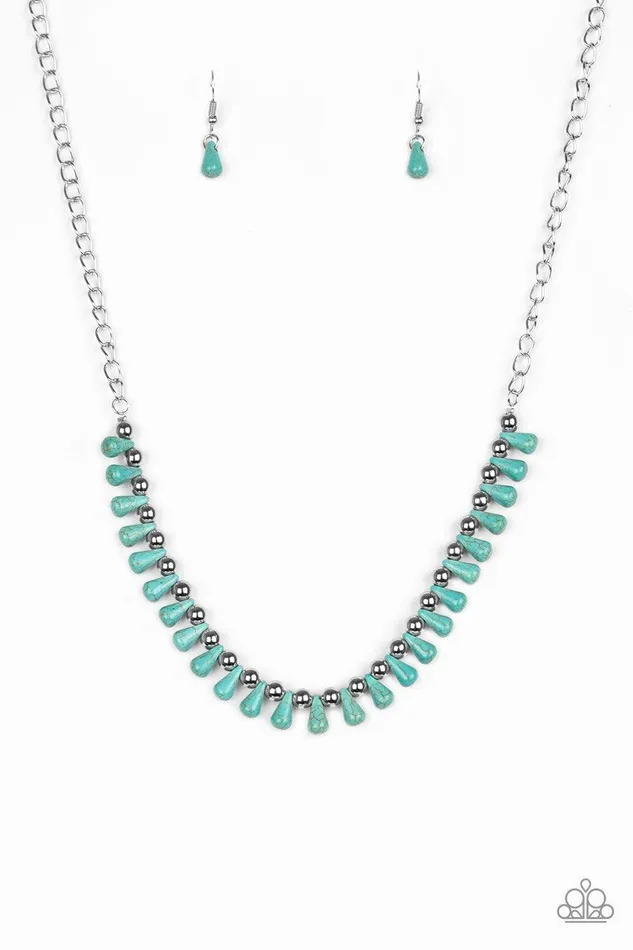 Extinct Species Blue Necklace Jewelry by Bretta Paparazzi Accessories Necklaces