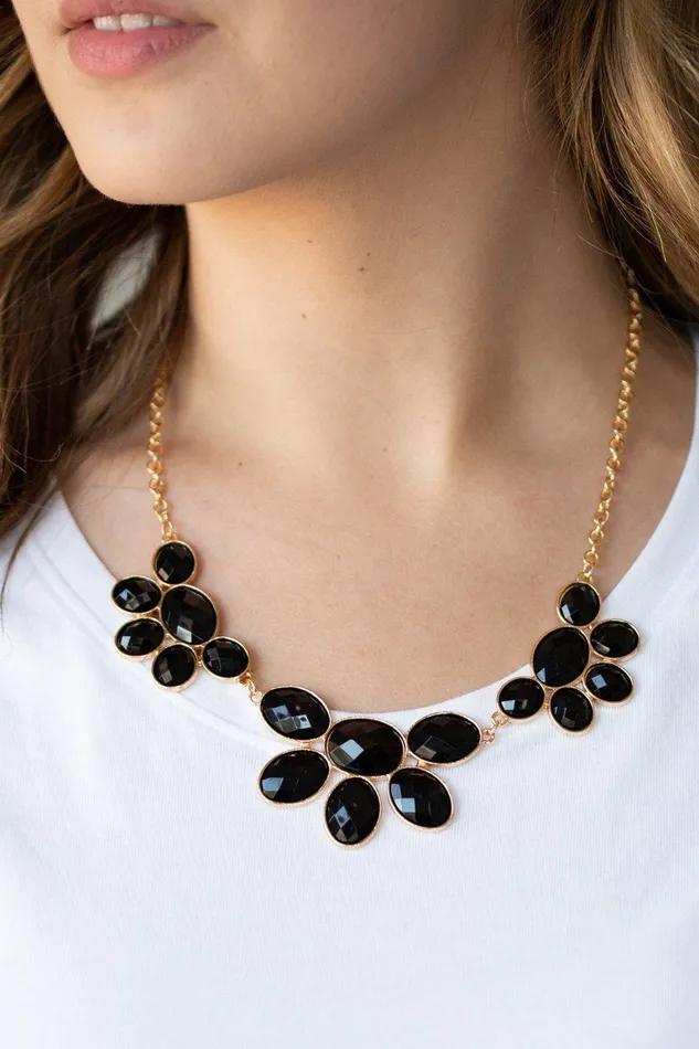 Flair Affair Black Necklace Jewelry by Bretta Paparazzi Accessories Necklaces