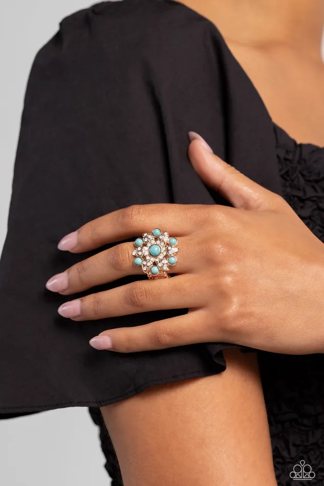 Flower of Life Rose Gold Ring Jewelry by Bretta Paparazzi Accessories Rings