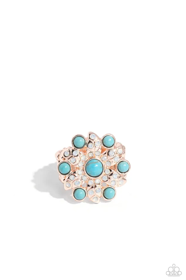 Flower of Life Rose Gold Ring Jewelry by Bretta Paparazzi Accessories Rings