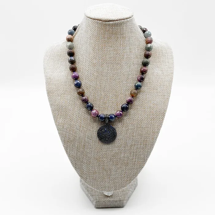 Kamo by Kary Brittingham Necklaces Faceted Sapphires Rubies Necklace