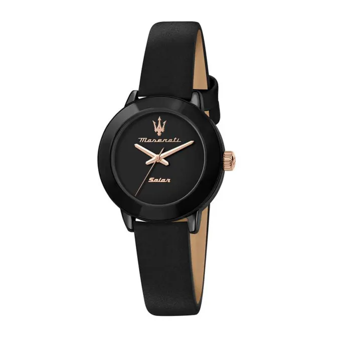 Maserati Watches Maserati Womens Watch Successo Solar 32 mm black dial