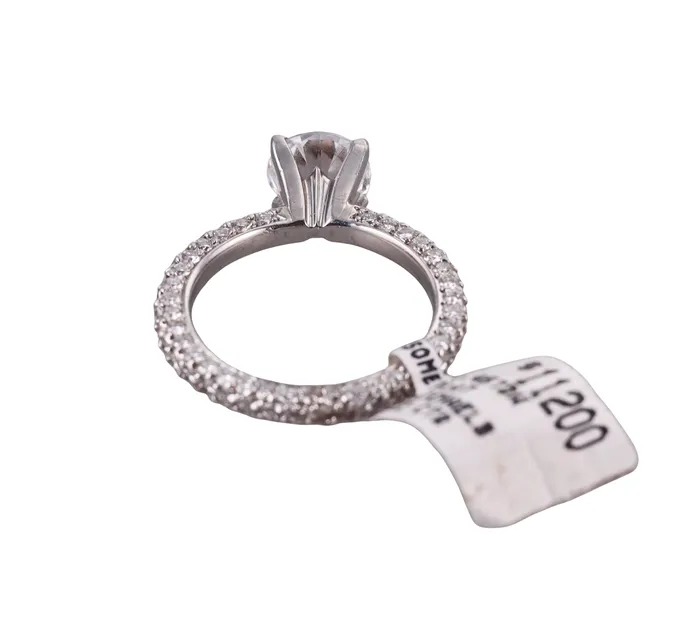 Michael B Platinum Eternity Engagement Ring Michael B Rings