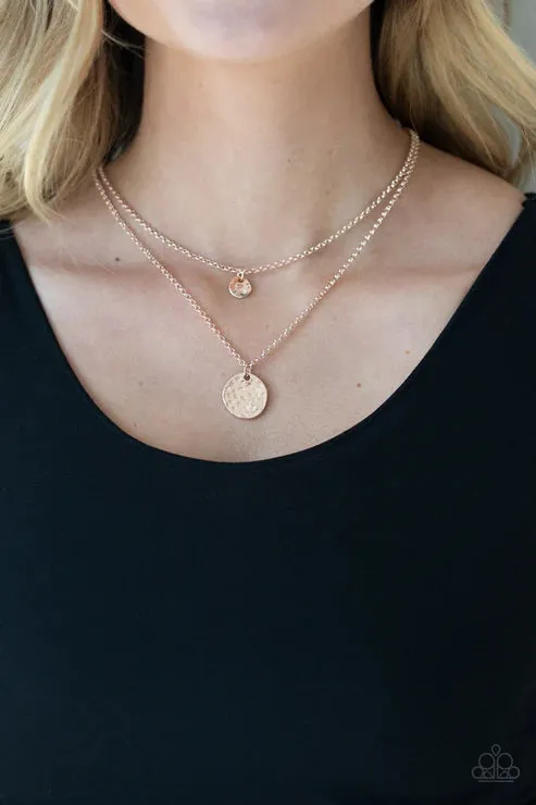 Modern Minimalist Rose Gold Necklace Jewelry by Bretta Paparazzi Accessories Necklaces