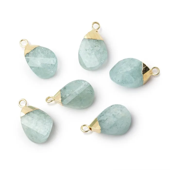 Necklaces Beadsofcambaycom 13x9mm Gold Leafed Aquamarine Pear Twist Focal Pendant 1 piece Necklaces Beadsofcambaycom 13x9mm Gold Leafed Aquamarine Pear Twist Focal Pendant 1 piece