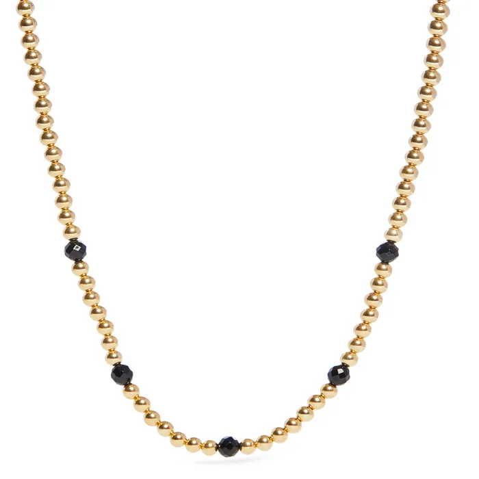 Necklaces Kamo by Kary Brittingham 14k Gold Filled Olivia Necklace With Black Onyx
