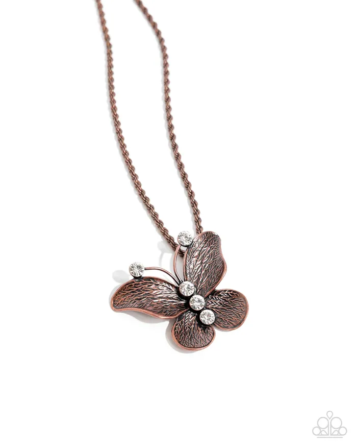 Necklaces Paparazzi Accessories Flight Test Copper Necklace Jewelry by Bretta