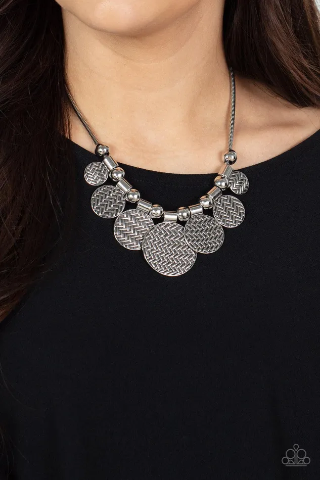 Necklaces Paparazzi Accessories Indigenously Urban Silver Necklace Jewelry by Bretta