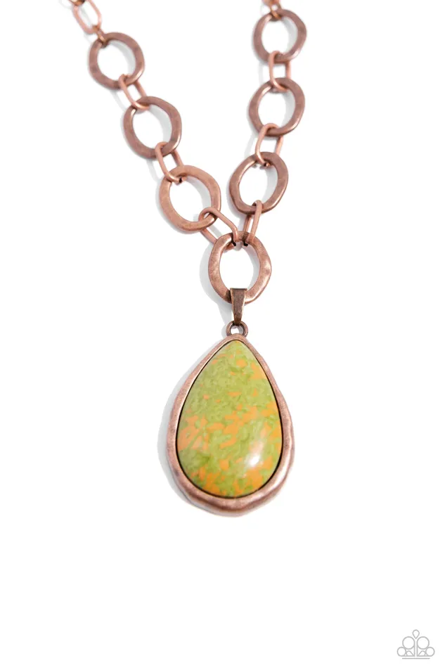 Necklaces Paparazzi Accessories Tangible Tranquility Copper Necklace Jewelry by Bretta