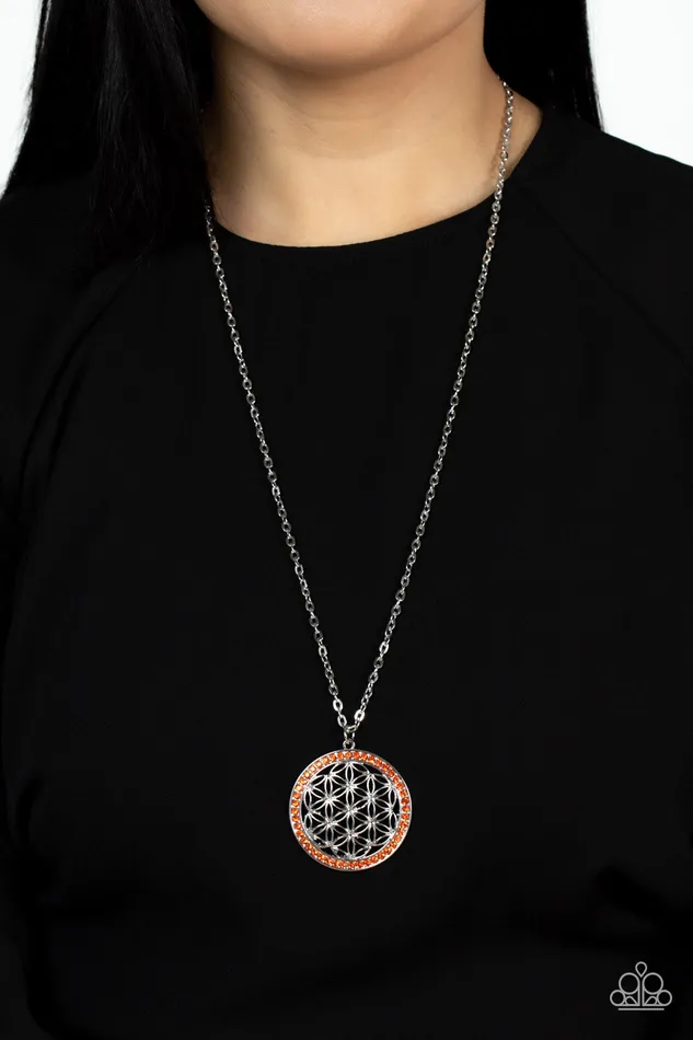 Necklaces Paparazzi Accessories Tearoom Twinkle Orange Necklace Jewelry by Bretta