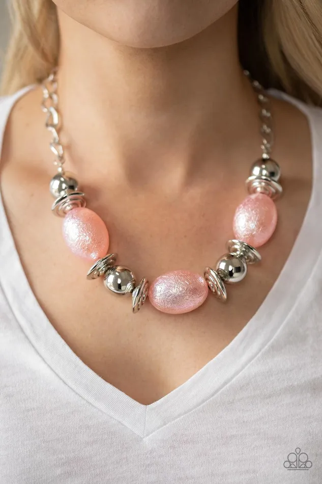 Necklaces Paparazzi Accessories Welcome To The Big Leagues Pink Necklace Jewelry by Bretta