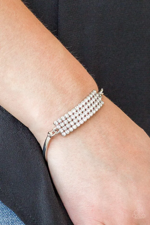 Paparazzi Accessories Bracelets TopClass Class White Bracelet Jewelry by Bretta
