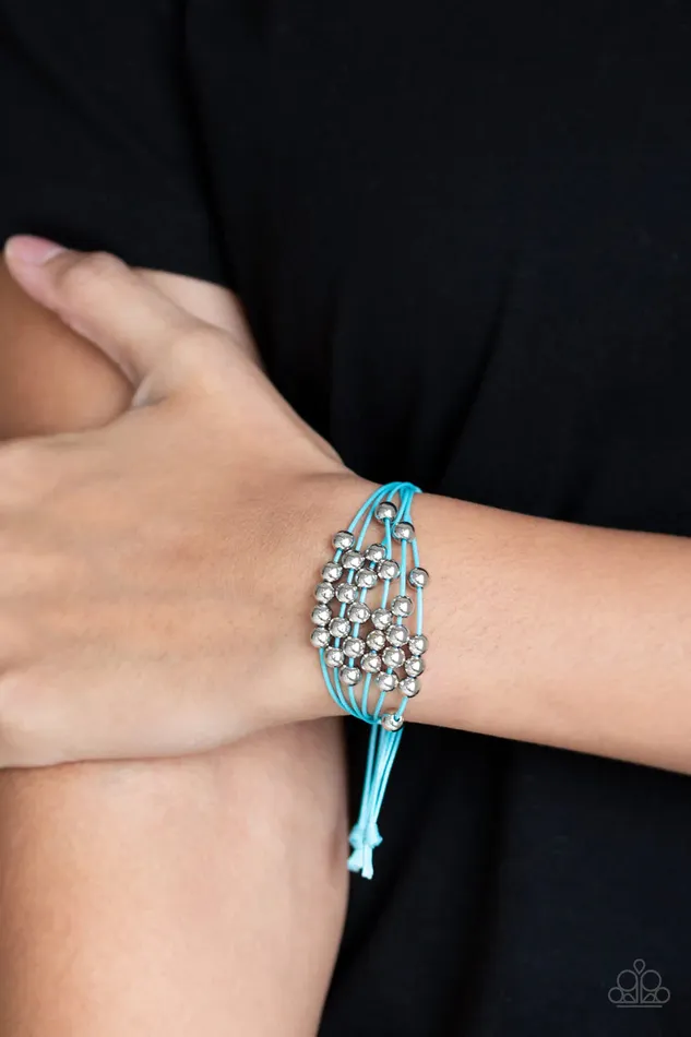 Paparazzi Accessories Bracelets Without Skipping A BEAD Blue Urban Bracelet Jewelry by Bretta